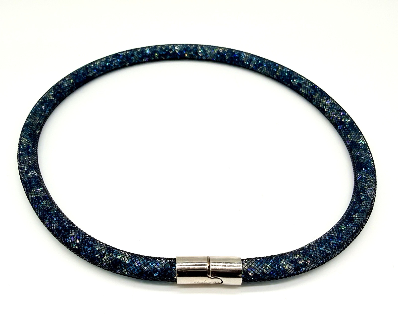 SWAROVSKI STARDUST Mesh Crystal Necklace Black Multicolour Crystal Filled Choker