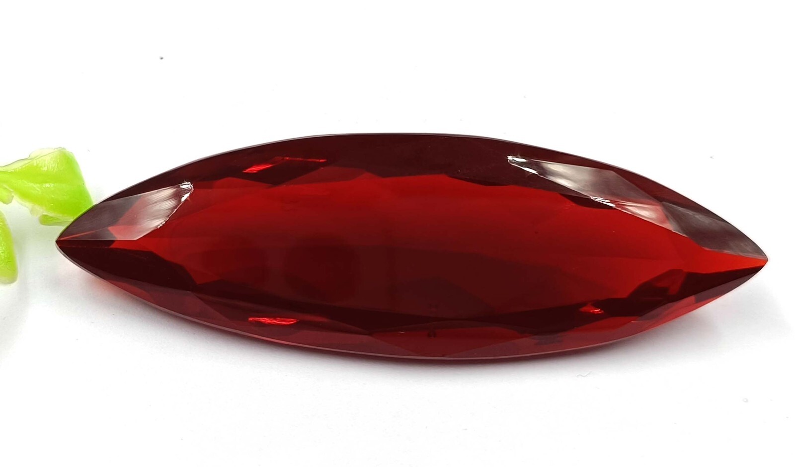 Lab-Created Marquise Shape Certified 170.25 Ct Red Topaz Brazilian Gemstone YSR