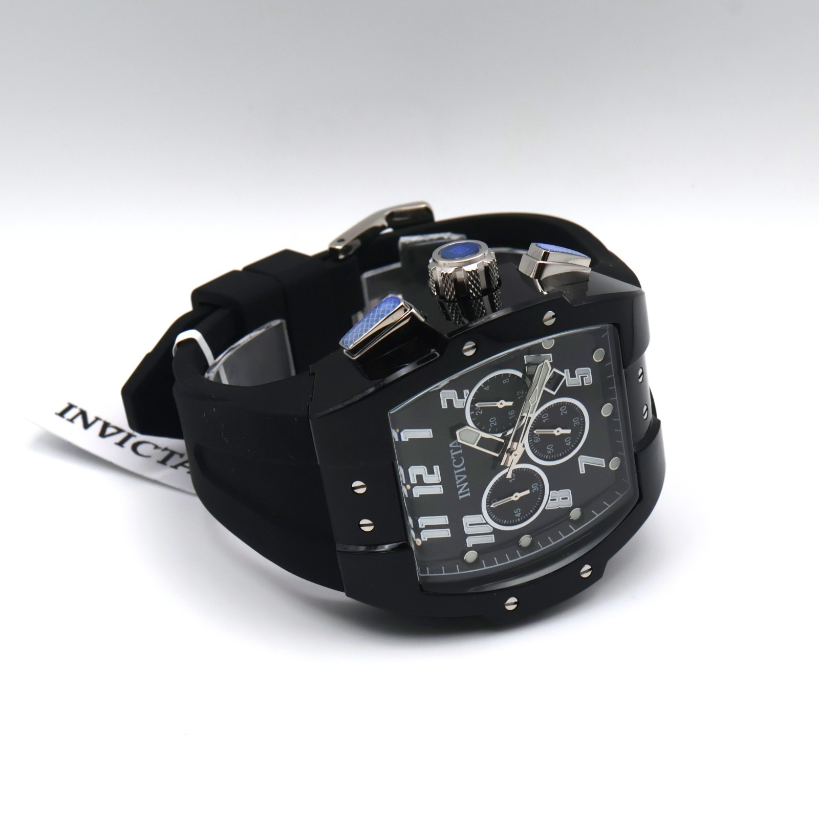Invicta S1 Rally Black Smoke Men’s 47mm Clear Case Chronograph Watch 45480