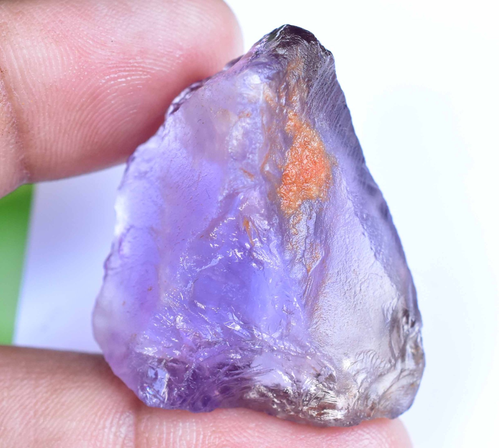 100% Natural Bi-Color Bolivian Ametrine 77.55 CT Certified Facet Grade Rough
