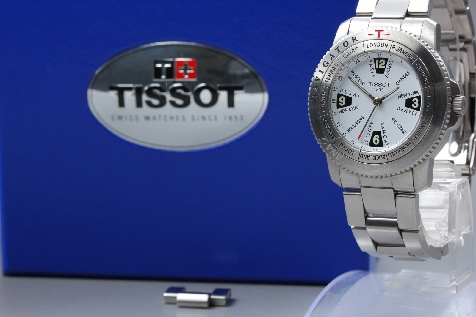 [N MINT w/ BOX] Tissot Navigator ANA World Time N250 Quartz 41mm Men’s Watch