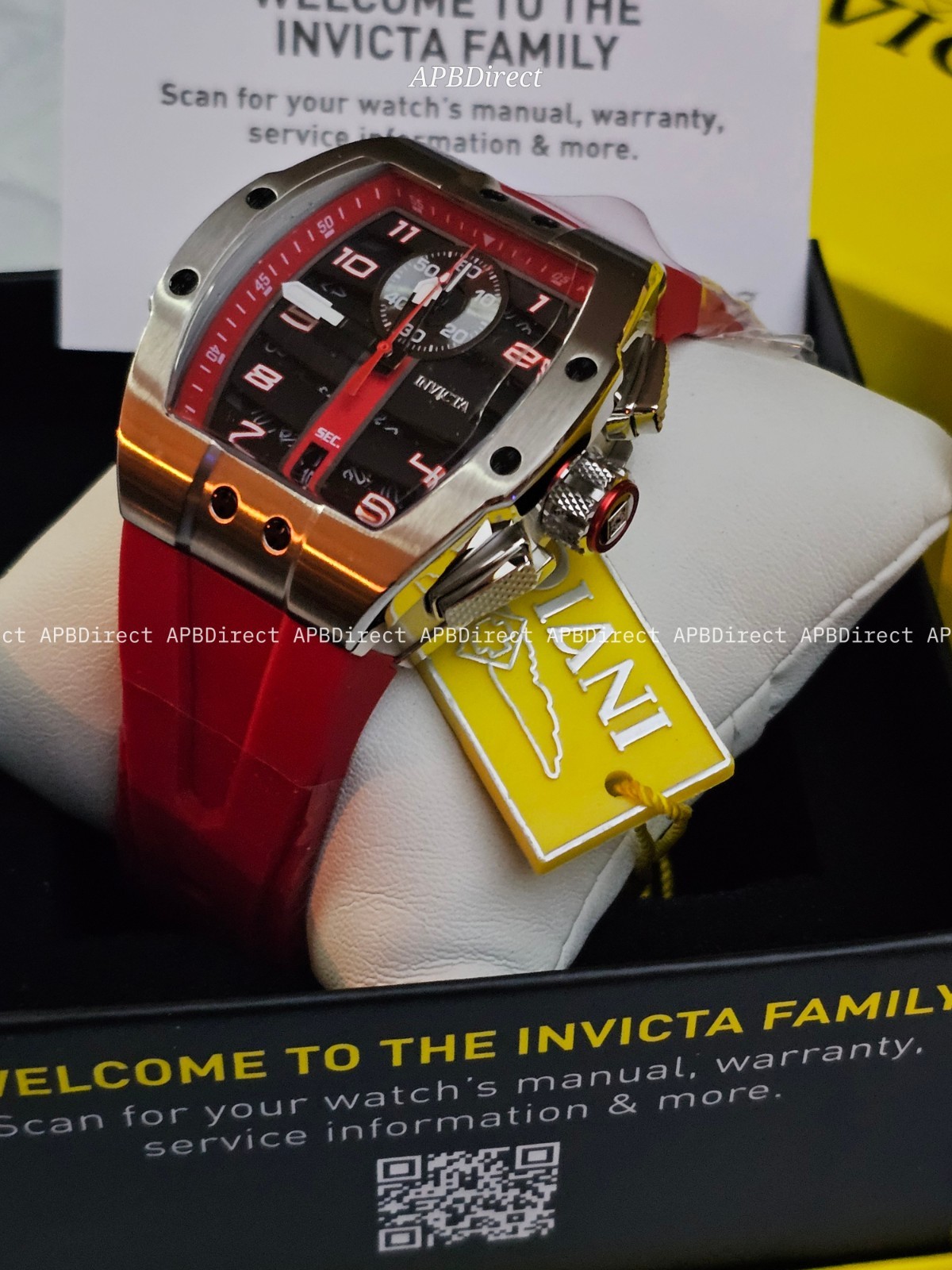 Invicta – Next Gen – DIABLO S1 Rally Black / Red – Racing Collection mens watch
