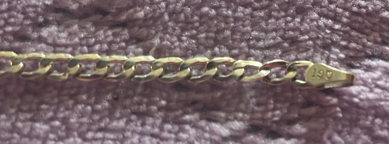Vintage 10K Yellow Gold Flat Link Bracelet 1.5 Grams ⭐️ 8 Inches Long