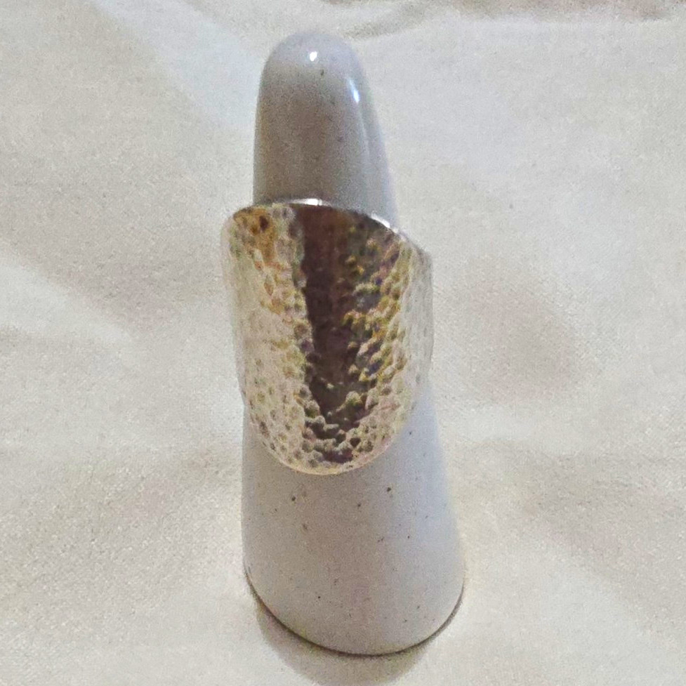 Retired James Avery 925 Sterling Silver Hammered Band Ring Size 6 Stamped