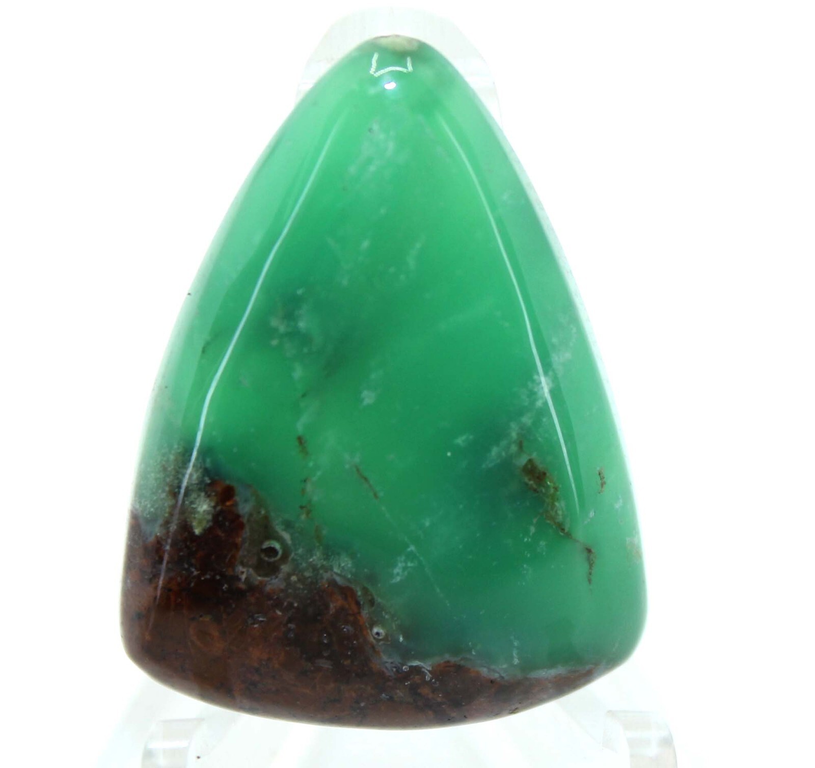 45.5 Cts Beautiful Bio Chrysoprase Gemstone Pear Cabochon Loose Gemstone 32x23x6