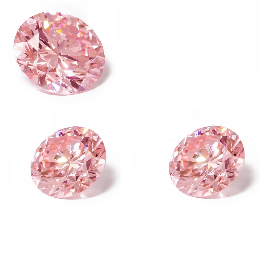 Loose Lab Grown Pink Diamond HPHT 1.3mm VS2 Clarity 22 Pcs Lot