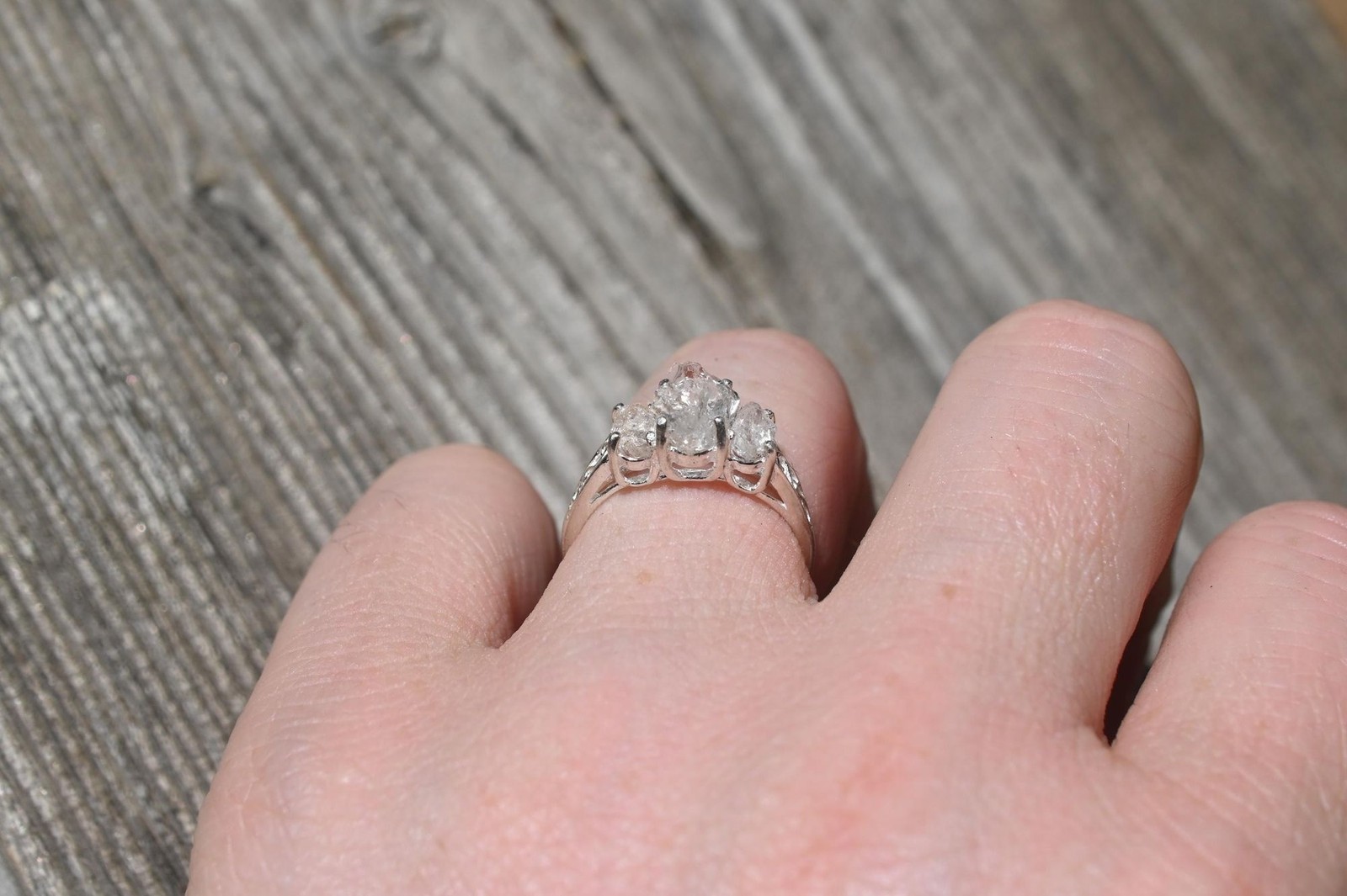 Engagement ring Lake county diamond sterling silver size 3 4 5 6 7 8 9 10 11 12