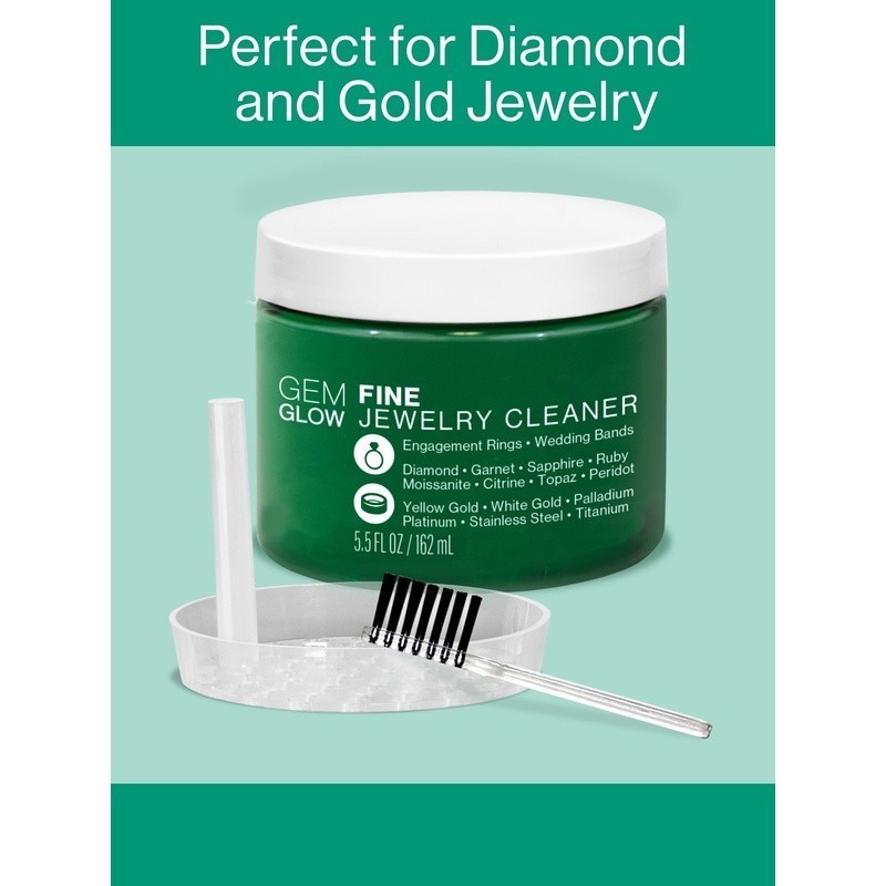 Jewelry Care System Kit Fine Delicate Cleaning Polishing Cloth Basket Brush New