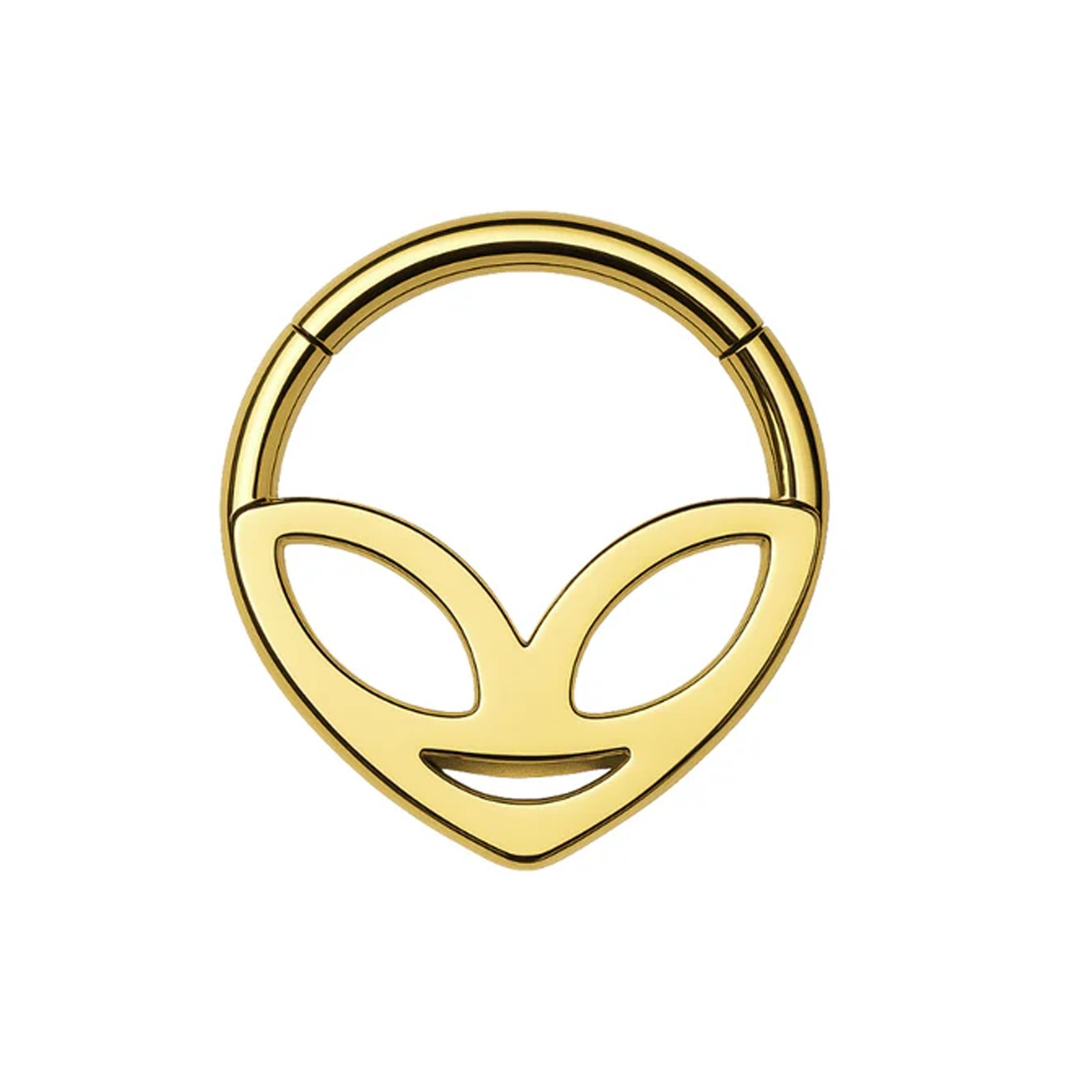 316L Surgical Steel Alien Head Hinged Segment Clicker Ring Septum Cartilage Nose