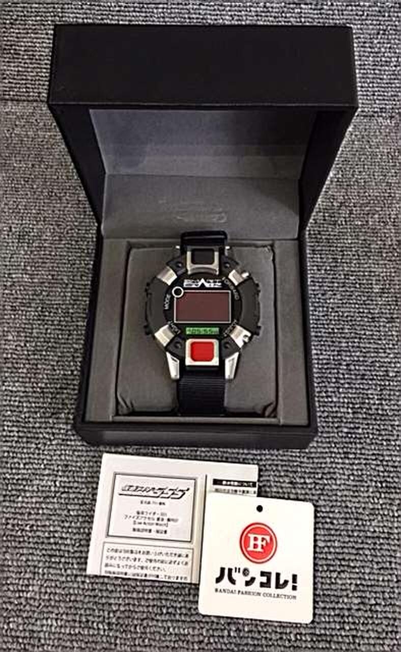 BANDAI Quartz watch Kamen Rider 555 Transformation Anime Manga Used from Japan
