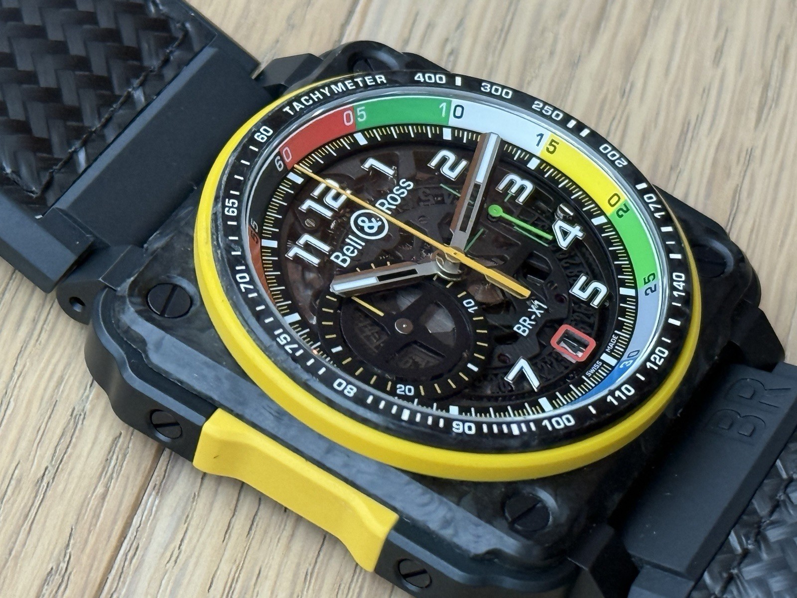 Bell & Ross BR-01 Renault F1 Special Box Papers Skeleton Automatic Chronograph