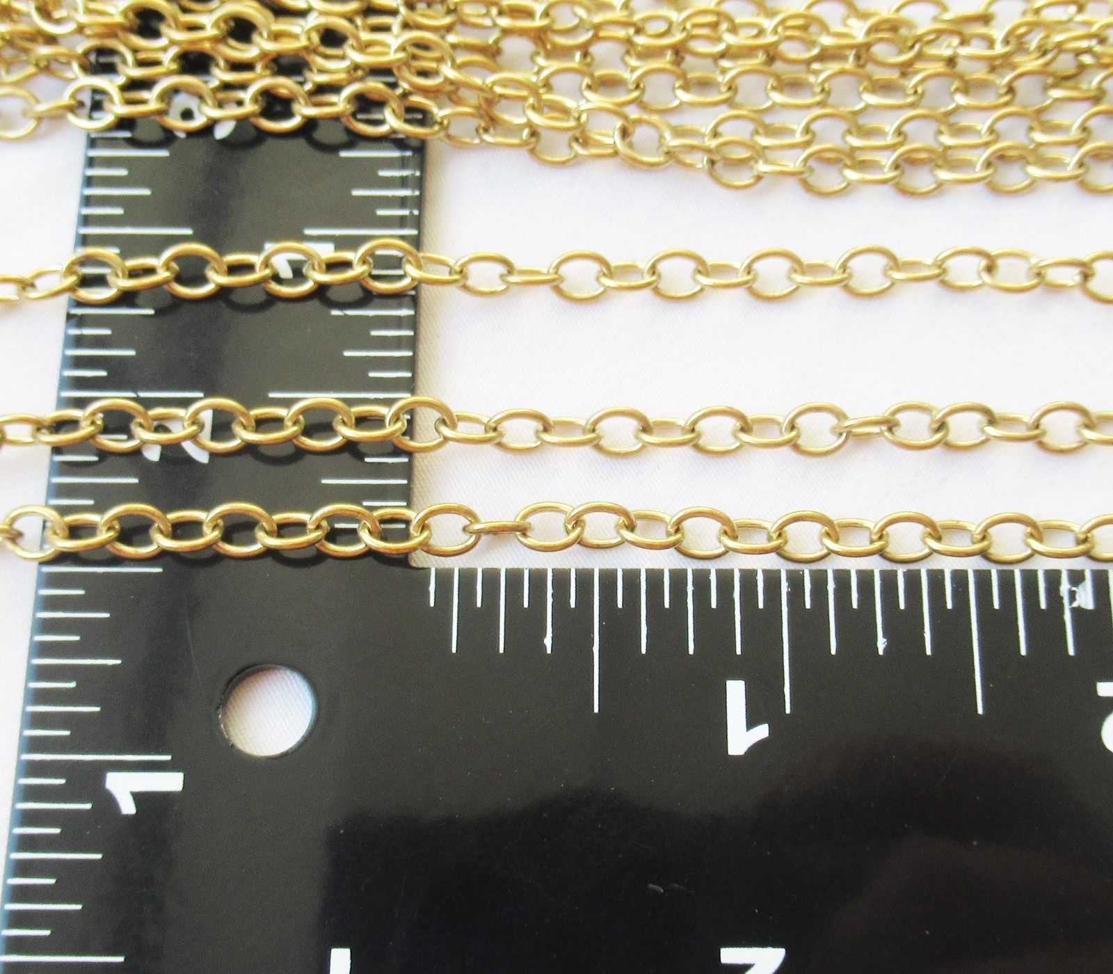 10m(32.81ft) Cable Chain 4x5mm O Link Brass Chain Findings for DIY Crafts Making