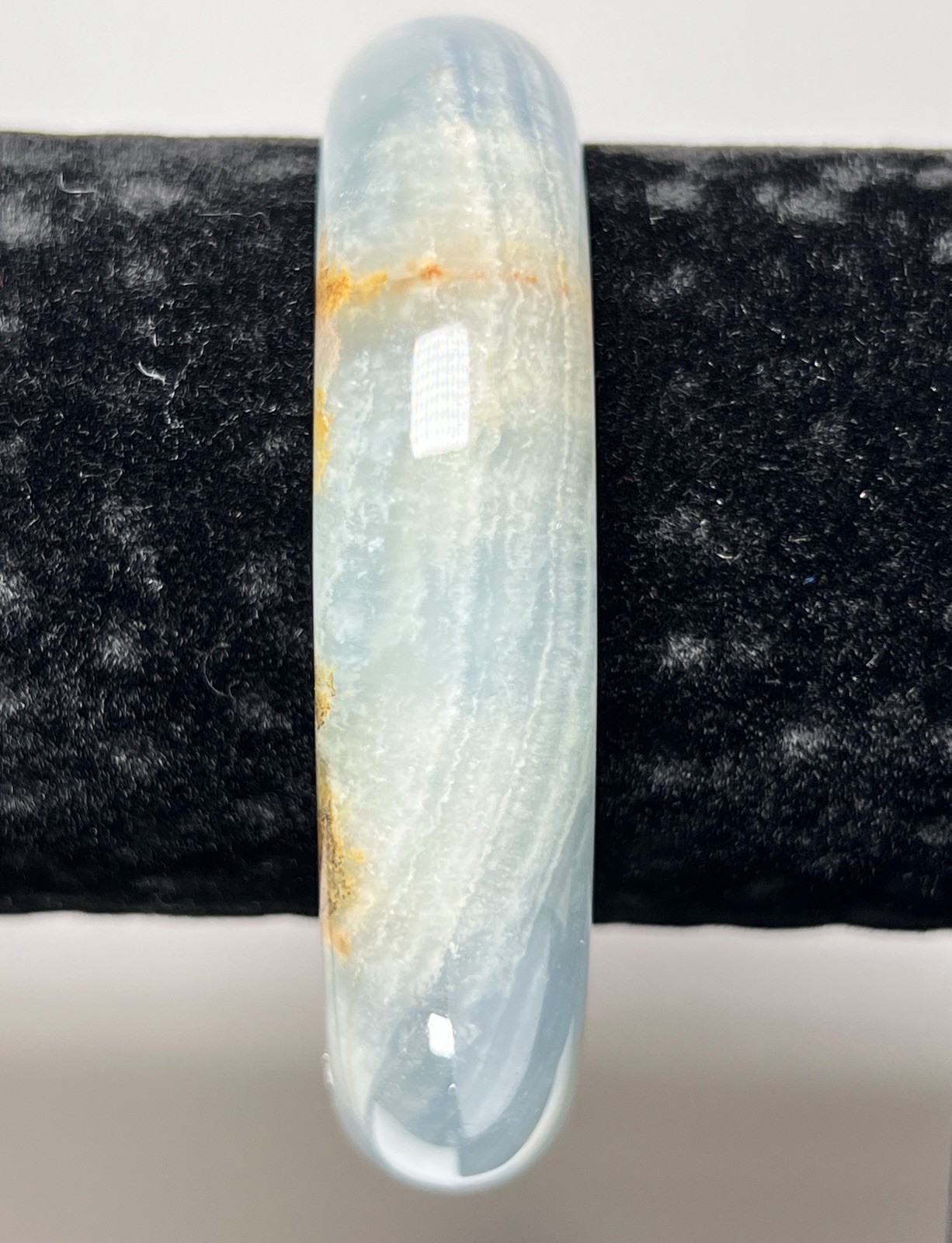 Blue Onyx Bangle Inner Diameter Size 61mm See Pics