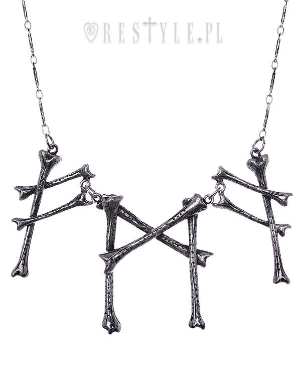 Restyle Runic Signs Viking Gothic Occult Bones Witch Alchemy Pendant Necklace