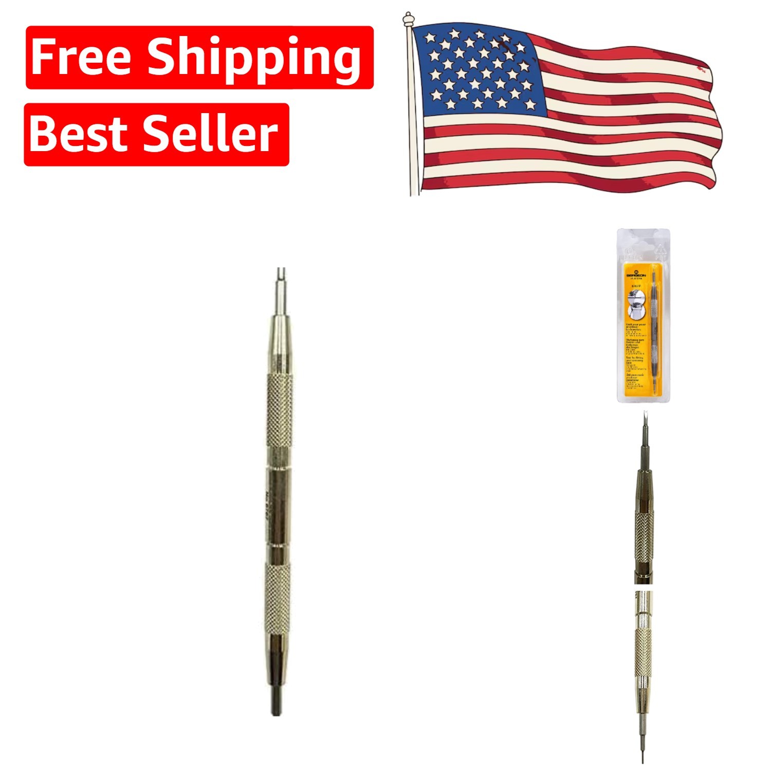 Versatile 6767-F Watch Spring Bar Tool – Compact & Durable for All Strap Changes