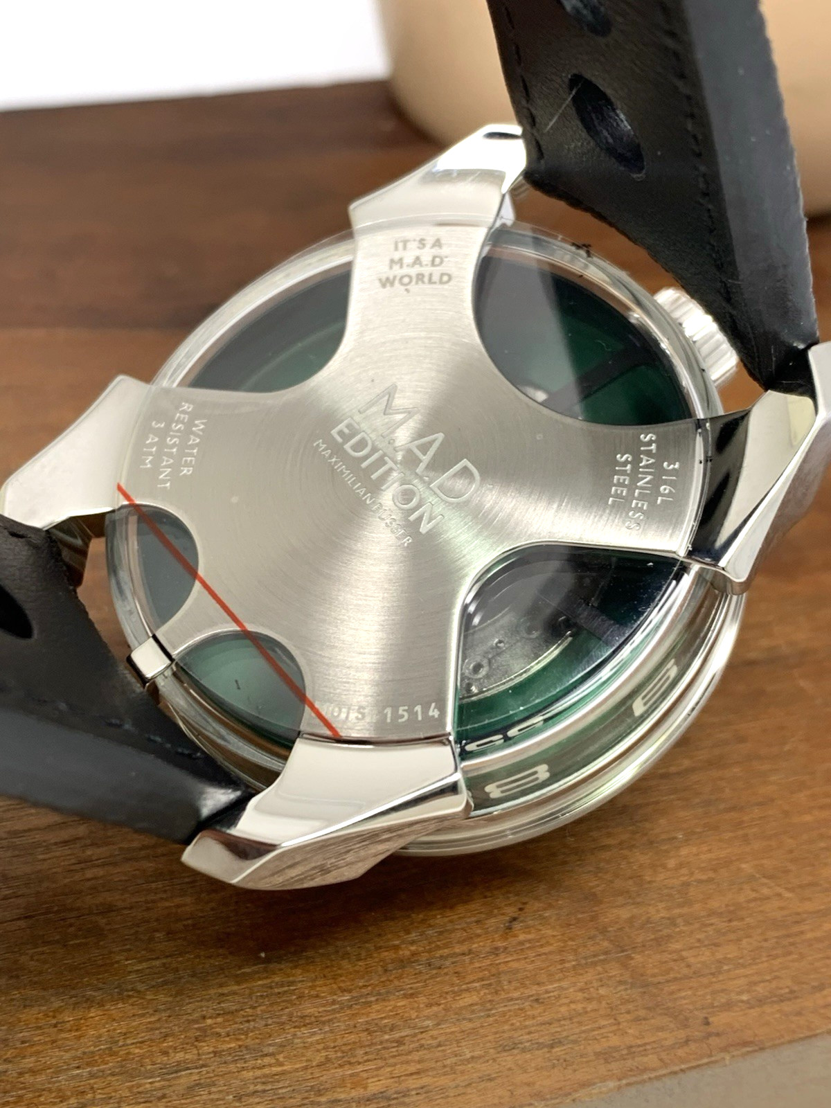 MB&F M.A.D Edition Men’s Watch Swiss Automatic Green Skeleton Dial Rubber Strap