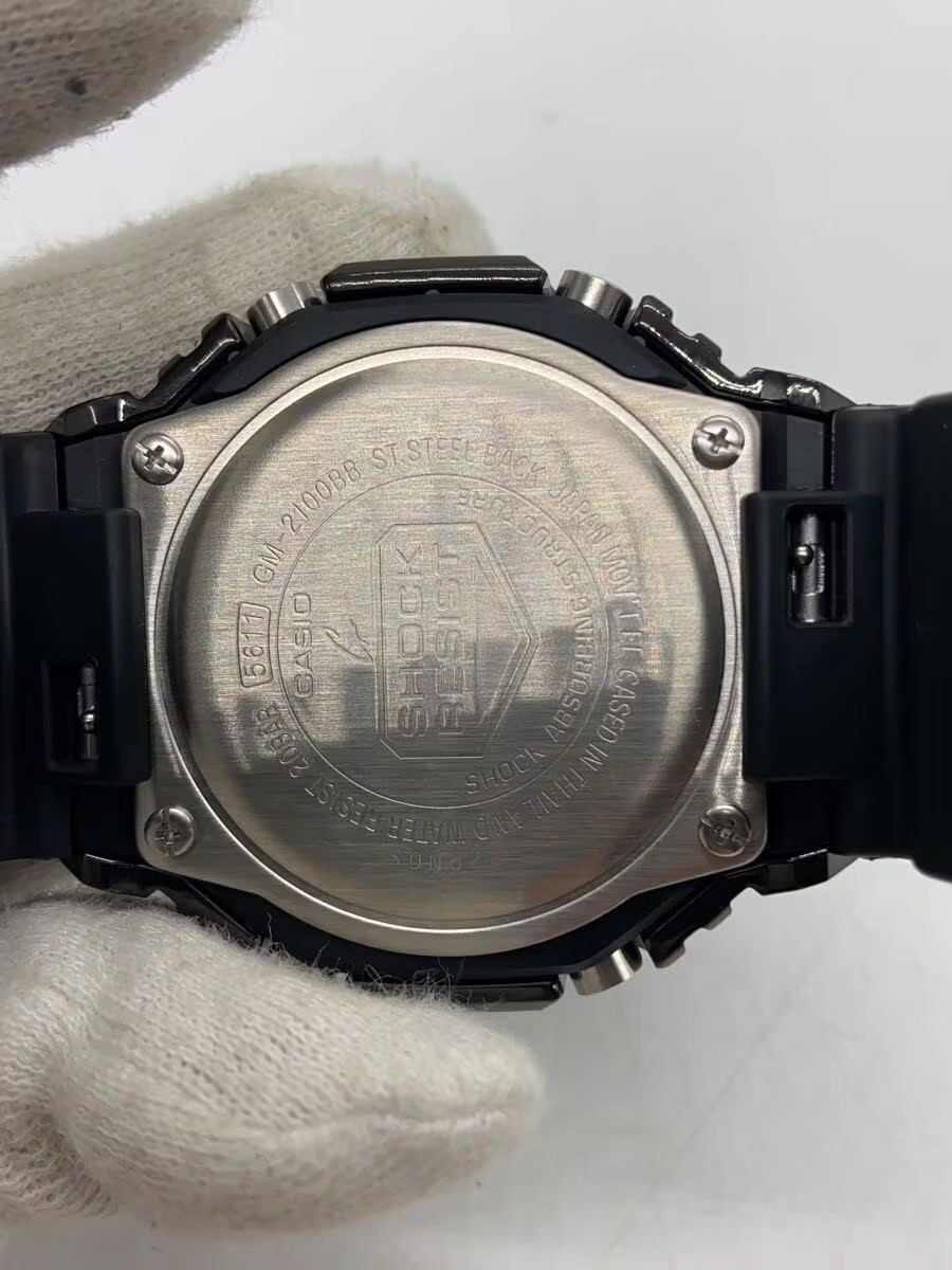 CASIO Quartz Watch G SHOCK Analog Rubber BLK BLK