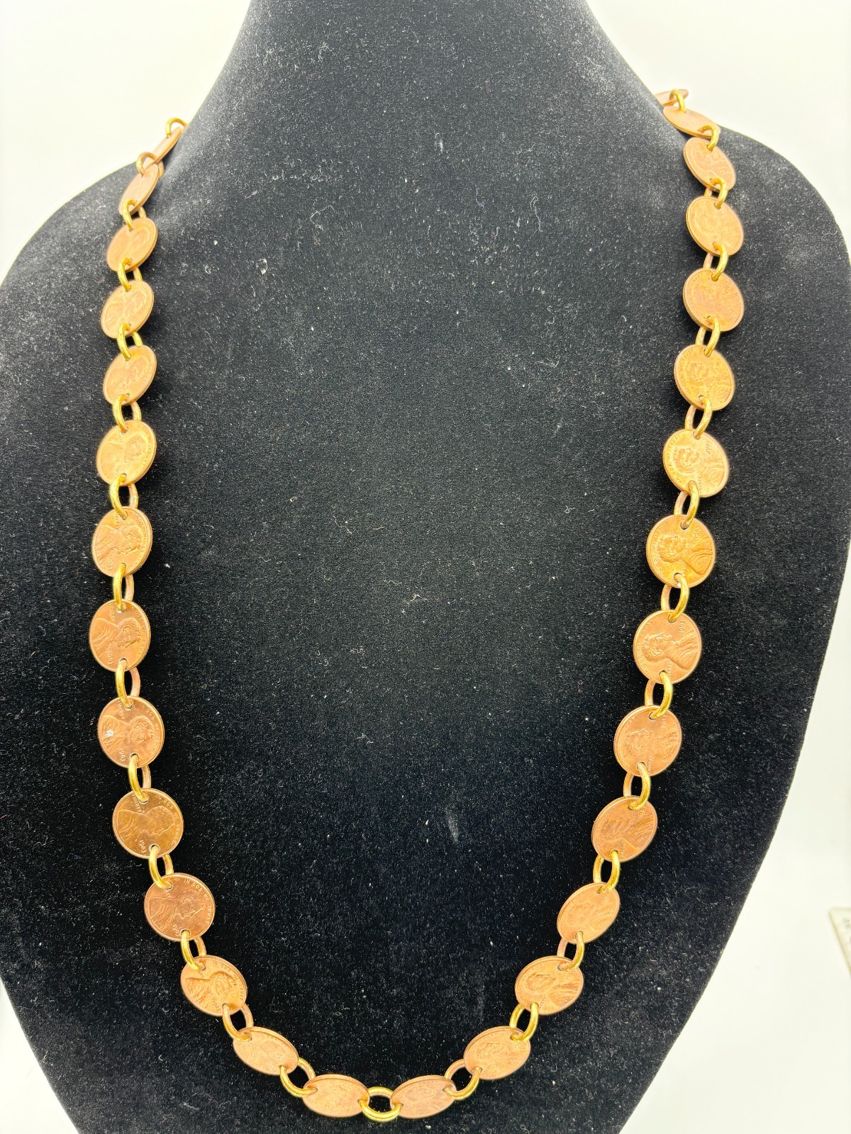 1982-1983 US 1 Cent Coin Necklace-Hand Crafted Copper Penny Necklace