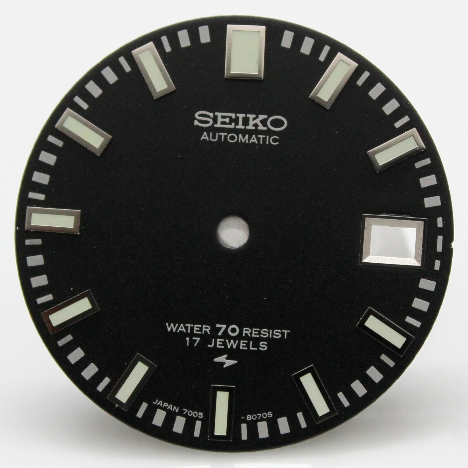 Resist Black Dial Seiko Diver 7005 8052 8050 Poor Man’s 62MAS 70 meter 17j Green