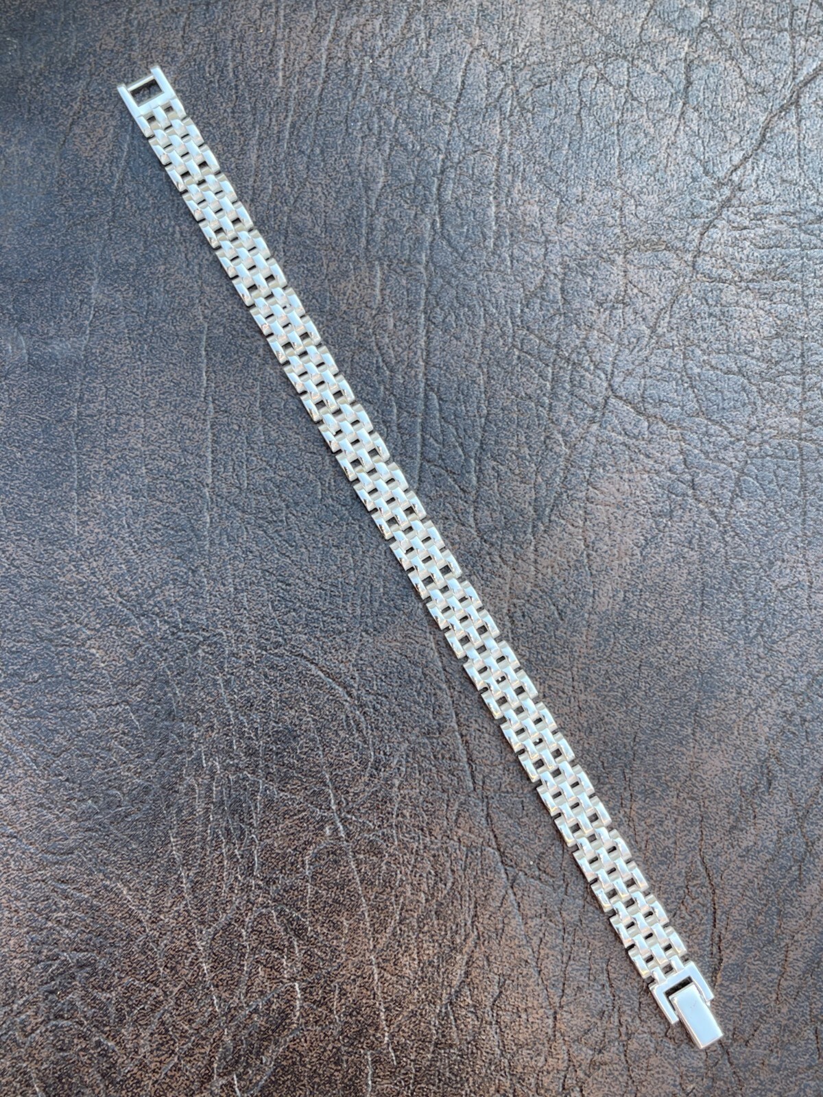 Mens Real Solid 925 Sterling Silver Presidential Custom Watch Link Bracelet 10mm