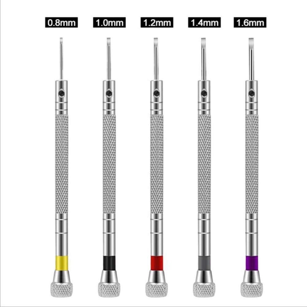 Professional Top Quality Swiss AF Watch flat head blade Screwdriver 5 pc Set NEW