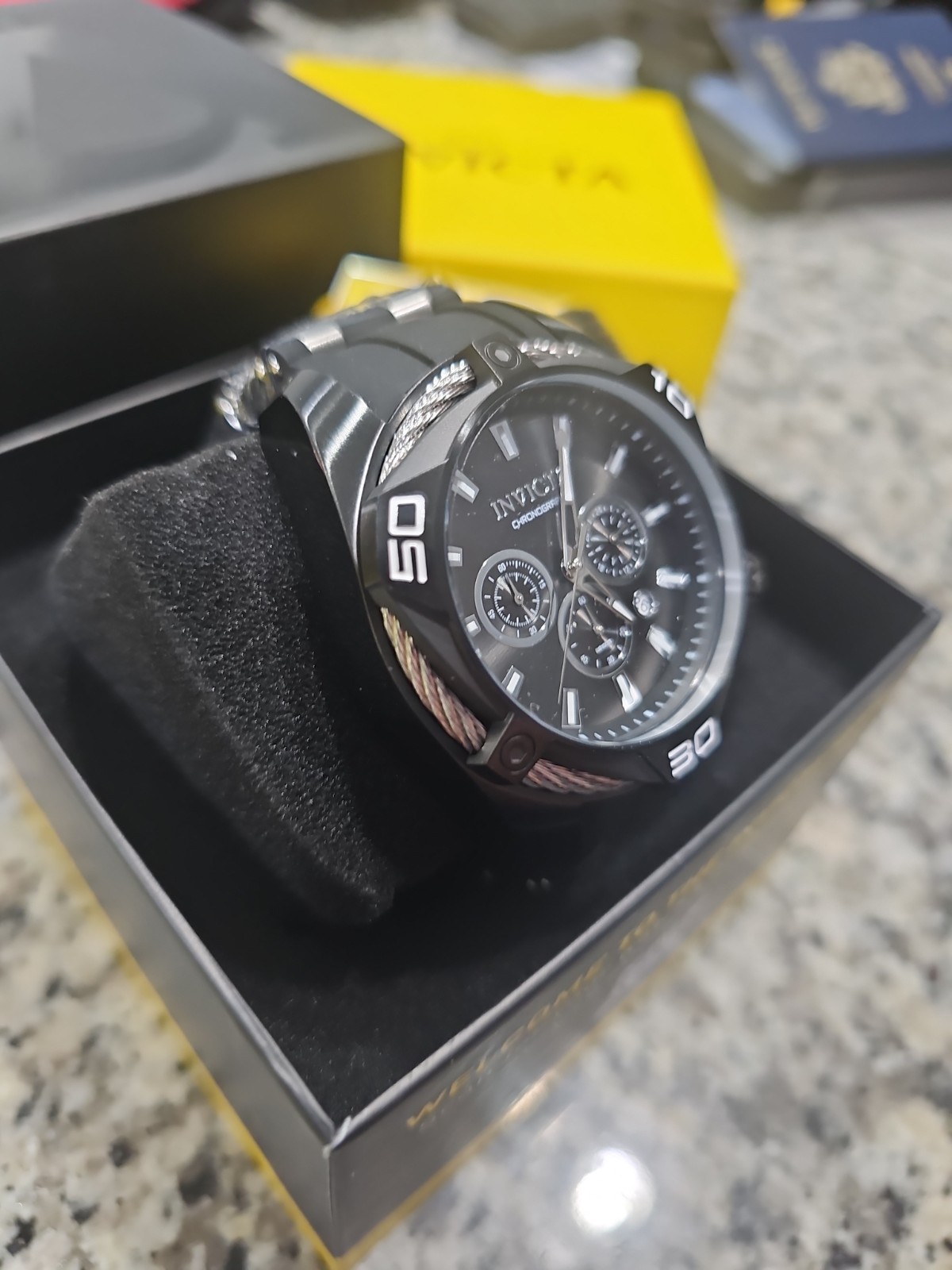 RETAIL $699.00 IN STORE Invicta Bolt Tensora Men’s Watch – 50mm, Black ZG-34136