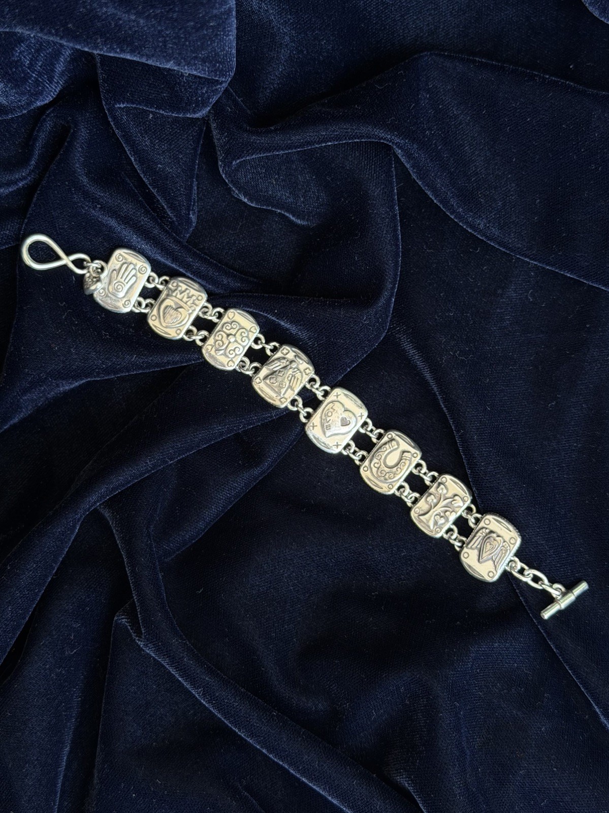 Brighton Tree of Life Toggle Bracelet | Silver Tone | Vintage Charm Bracelet