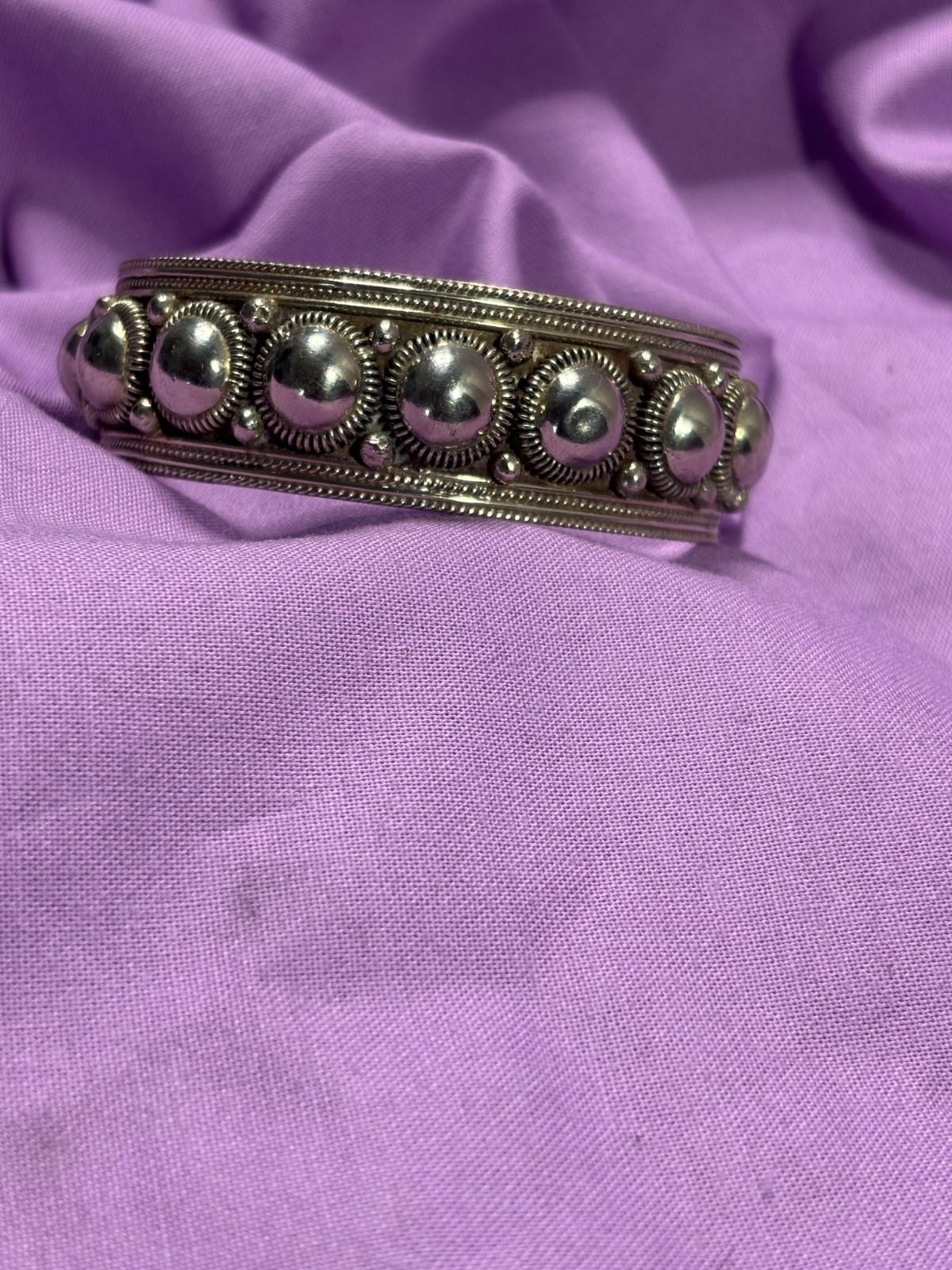 Tribal Siam Sterling Silver Cuff bracelt 38.3g
