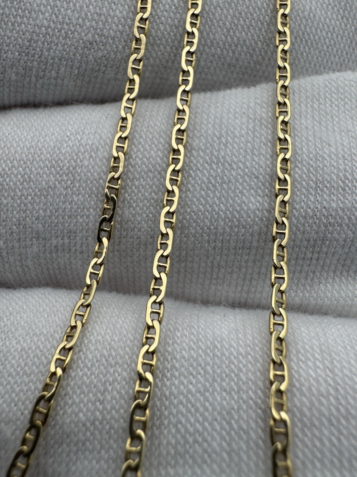 Vintage Gucci Link Chain 14k Yellow Gold Necklace 25”