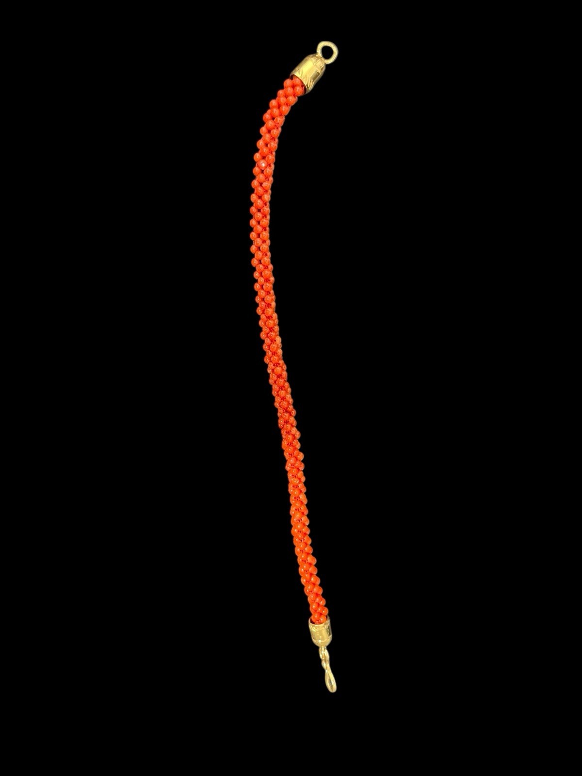Hand Woven Coral Bracelet