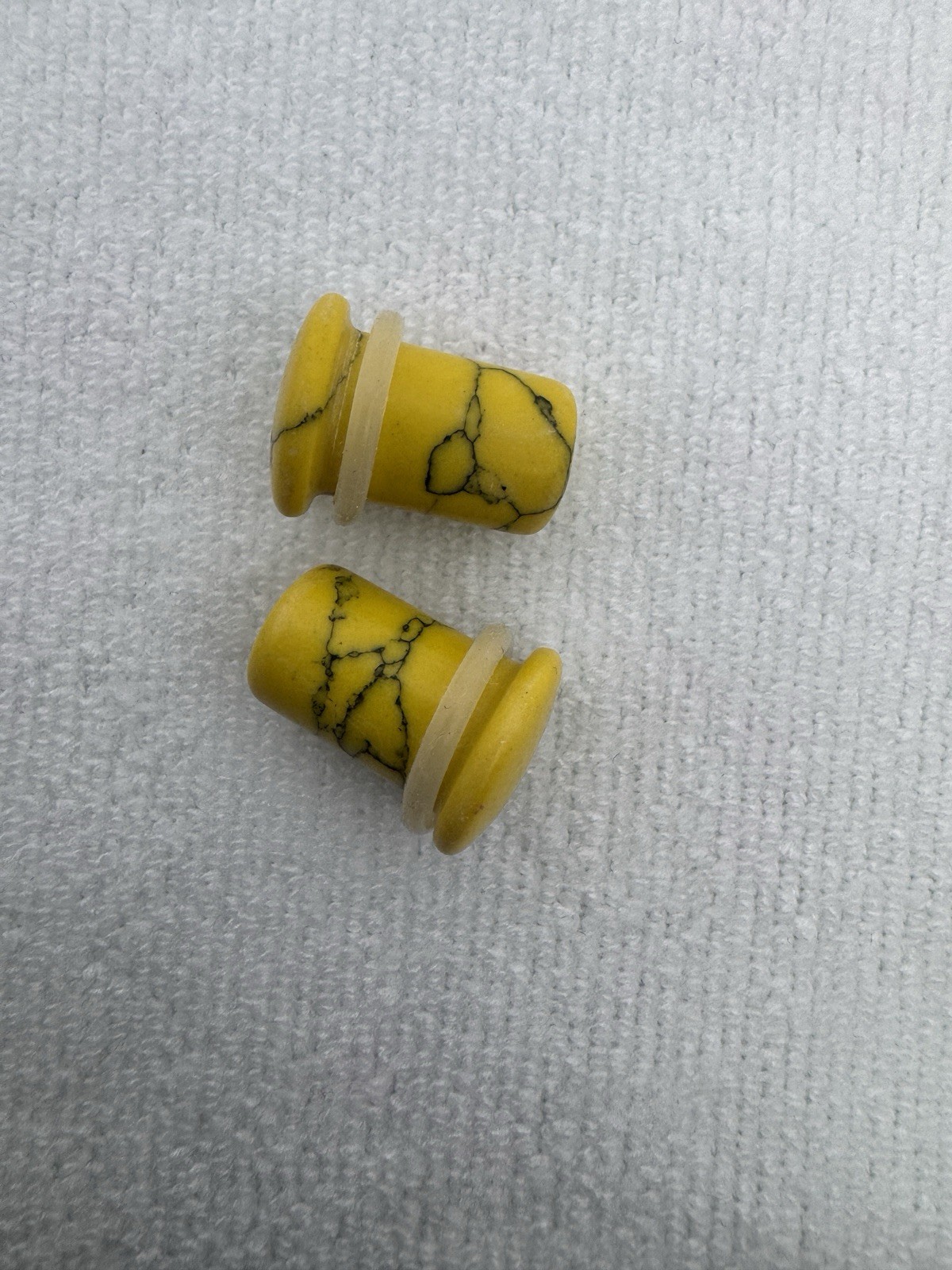 7 Pair 00g 10mm Natural Stone Ear Gauges Earth Collection