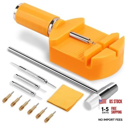 12 Pieces Watch Link Removal Kit，Professional Watch Band Replacement Tool，1