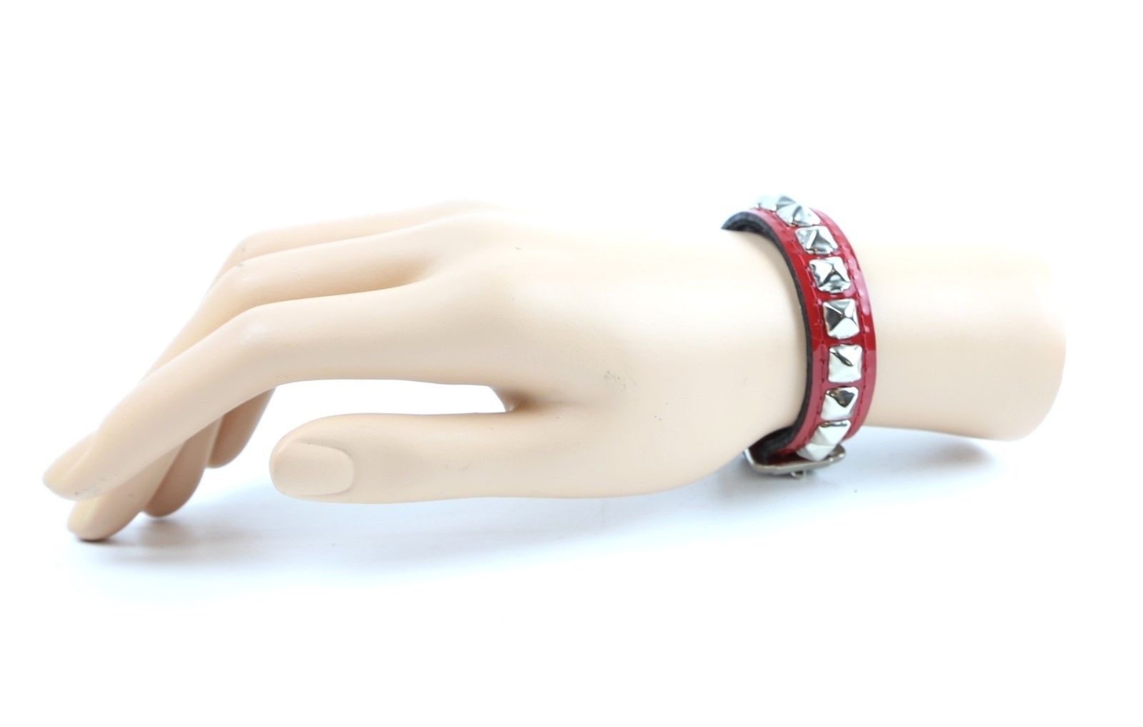 Studded Skinny Punk goth Buckle Wristband Punk Goth Emo Thrash Rockabilly