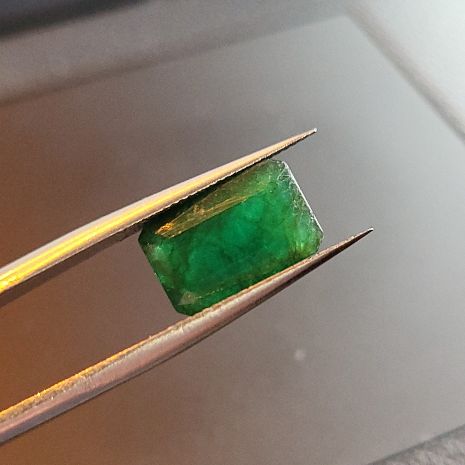 Natural Untreated Certified Ideal Dark Green Zambian Translucent Emerald 4.55ct