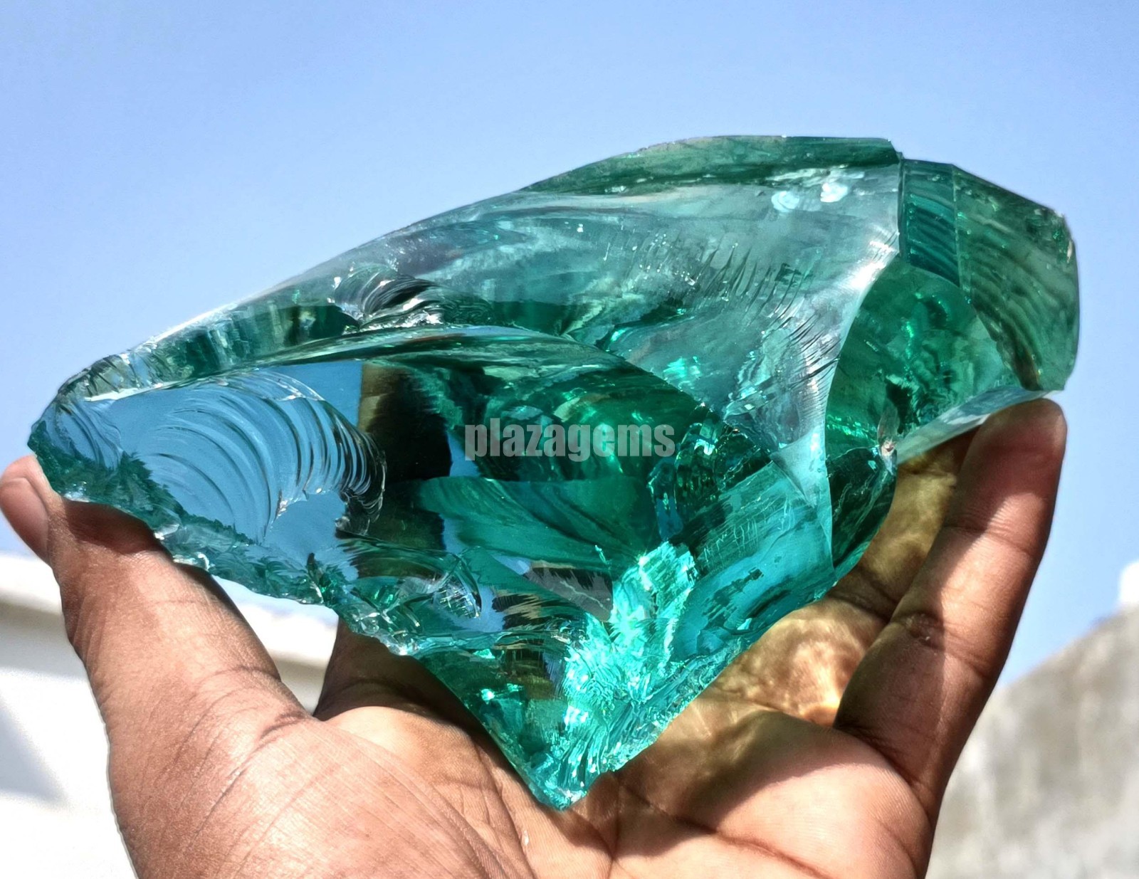Huge 1000 Carat Natural Aquamarine Raw Uncut Sky Blue Gemstone EGL 149x82mm 5AOF