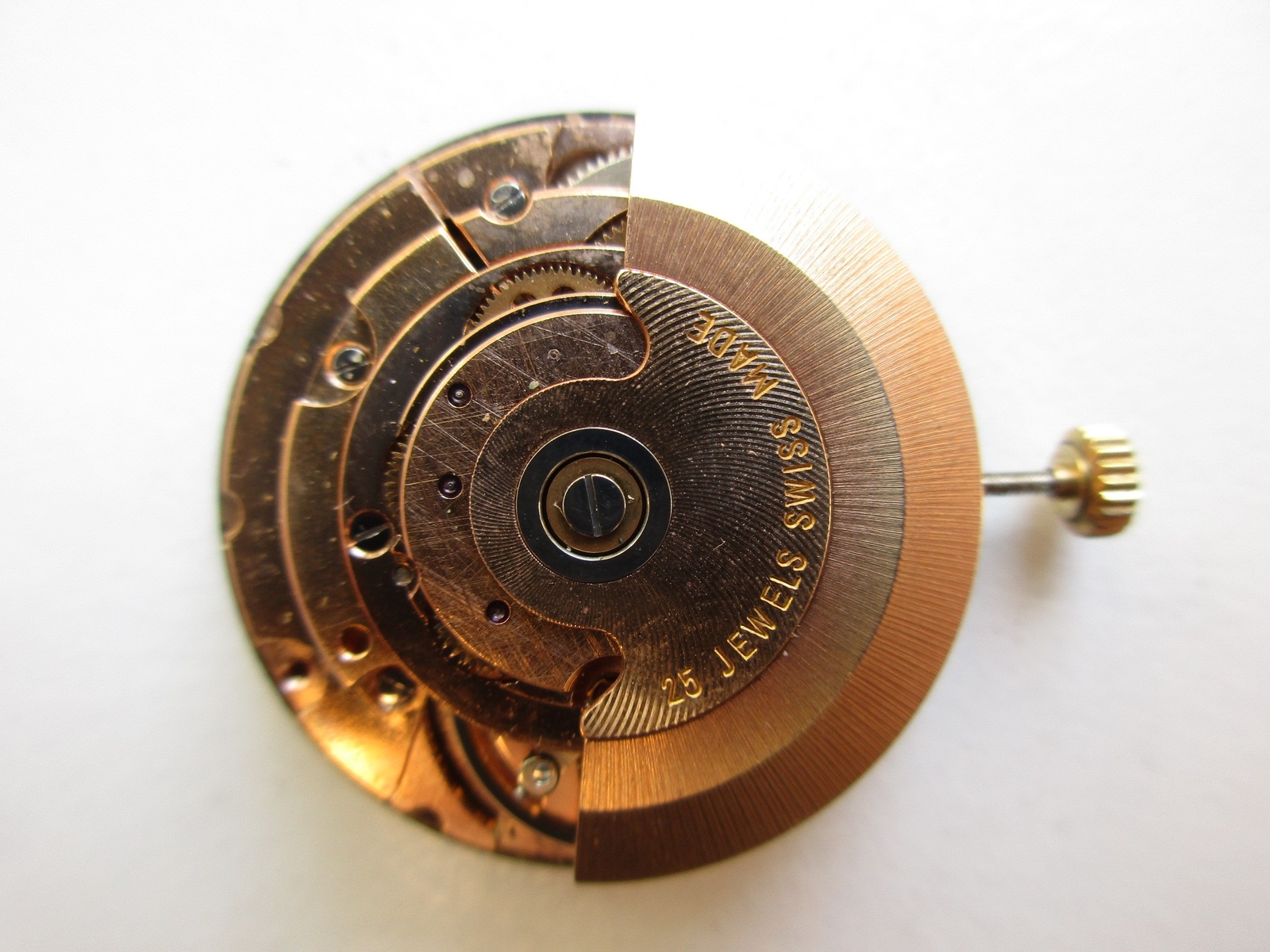 ETA cal. 2782 Swiss automatic watch movement – date at 3 – running