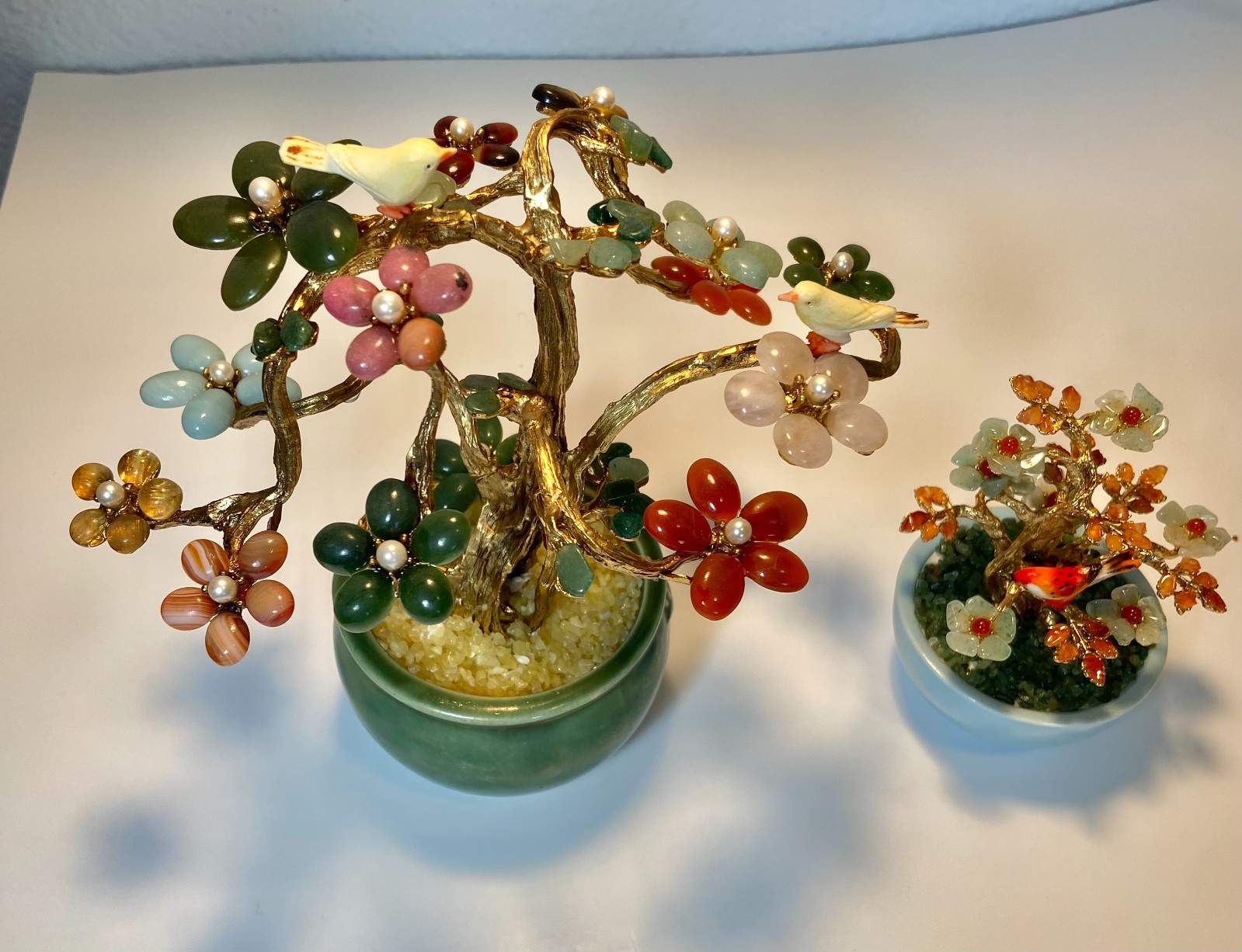 AUTHENTIC SWOBODA GEM TREE ~ MULTI-STONE, BIRD ON TREE~STUNNING!