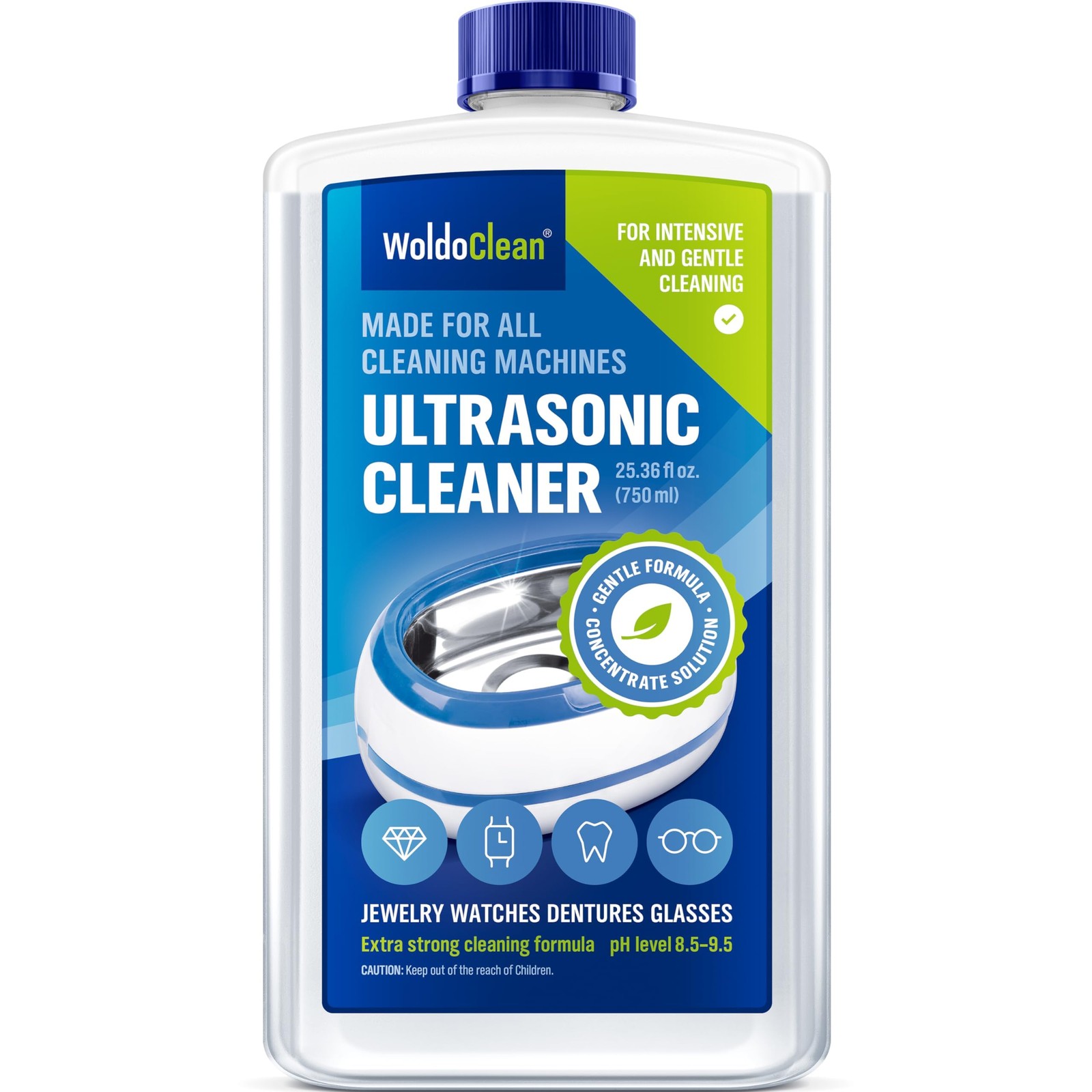 WoldoClean Ultrasonic Cleaner Solution Concentrate – 25.36 Fl Oz (Pack of 1)