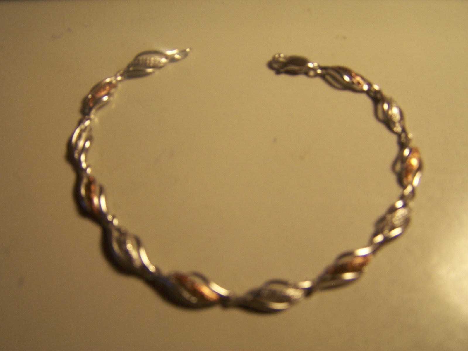 NEW DESIGNER FLAME STYLE DIAMOND ACCENT STERLING SILVER TENNIS BRACELET 7 1/4″