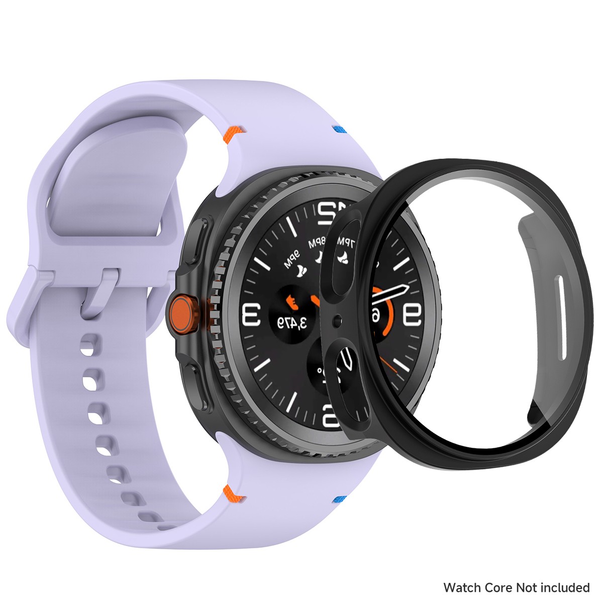 Silicone Watch Band Strap + Full Case Cover For Samsung Galaxy Watch 8 40/44mm