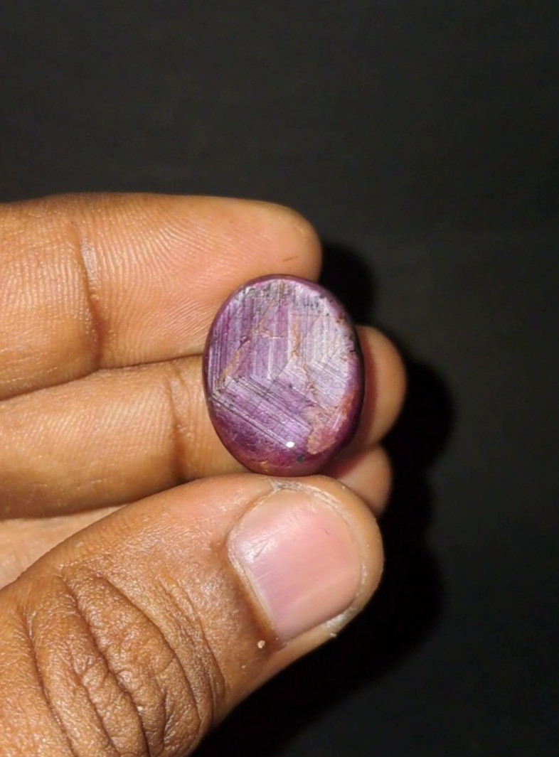 Natural Star Ruby untreated loose gemstone 40.55 ct Cabochon Red Oval