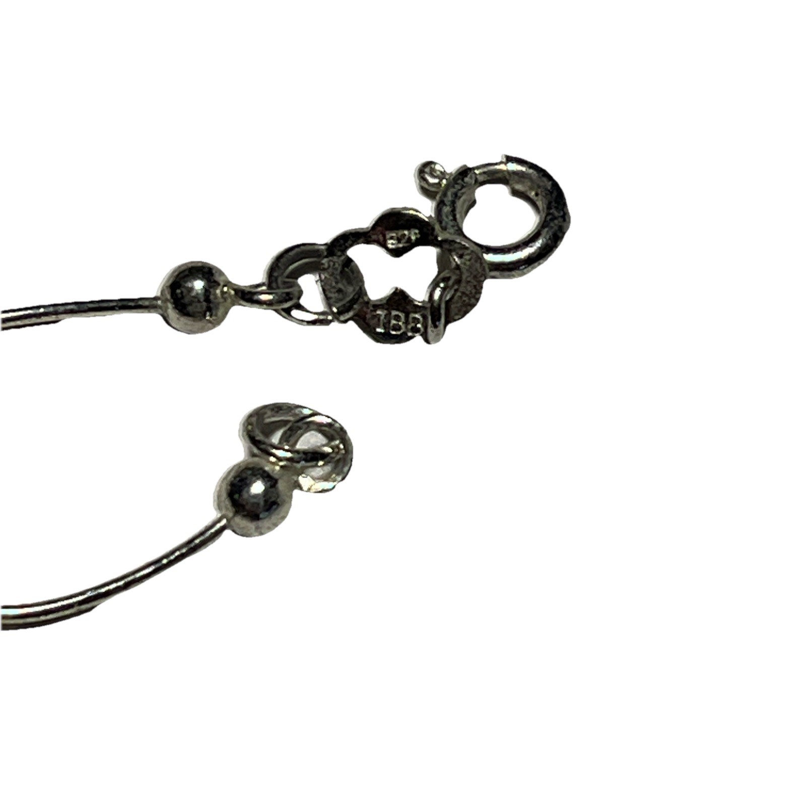 Ball & Bar Links Sterling Silver Stamped 925 Bracelet 3.7 grams 9” In Length