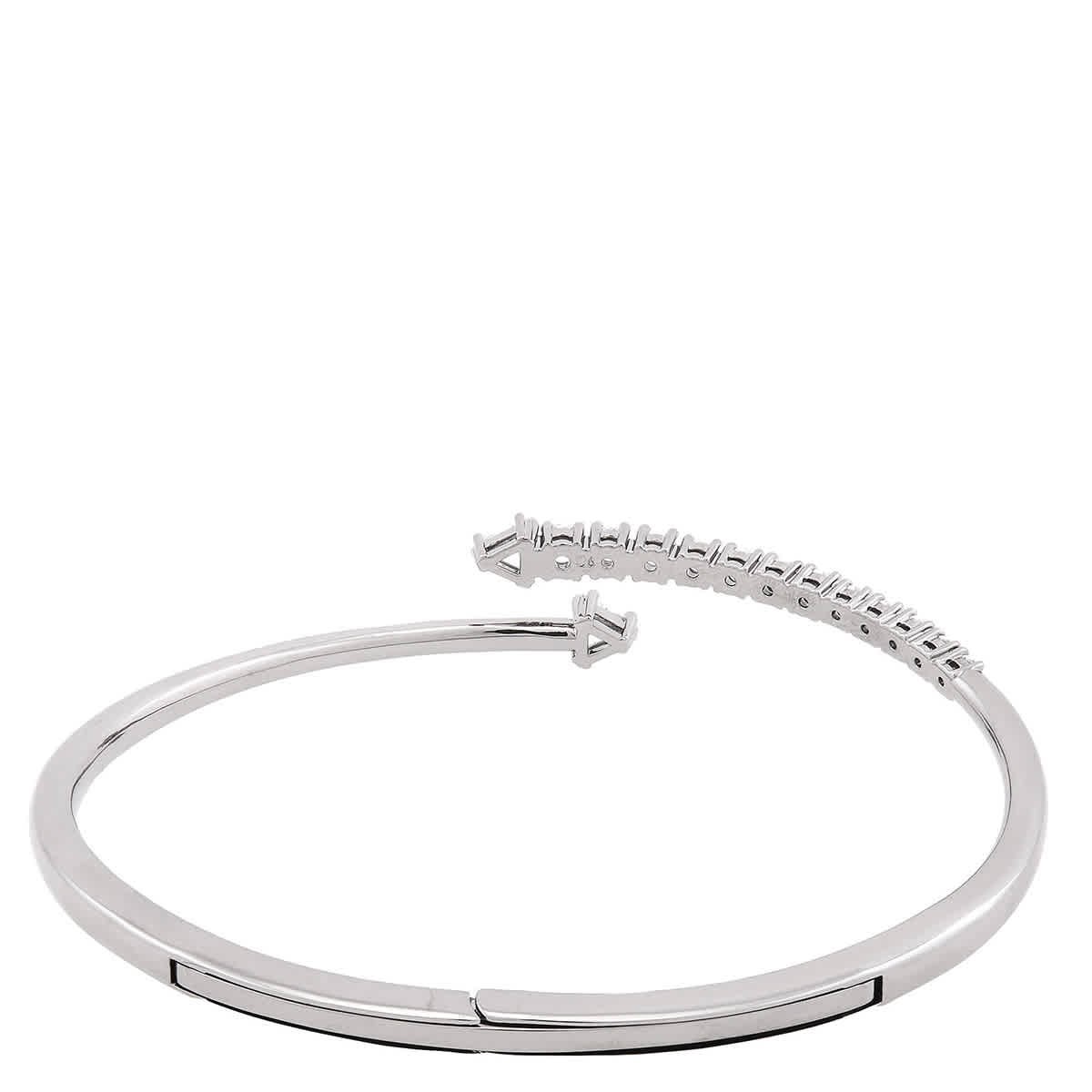 Swarovski Sublima Ruthenium Plated Bangle, Size L
