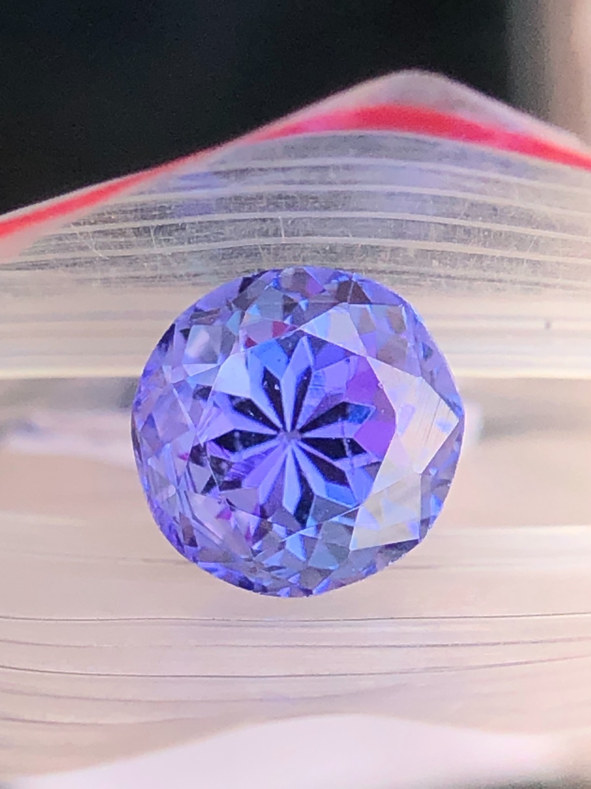 6.40 MM AAABlue Tanzanite Round 1.30 Ct Faceted Gemstone For Making Jewelry/Ring