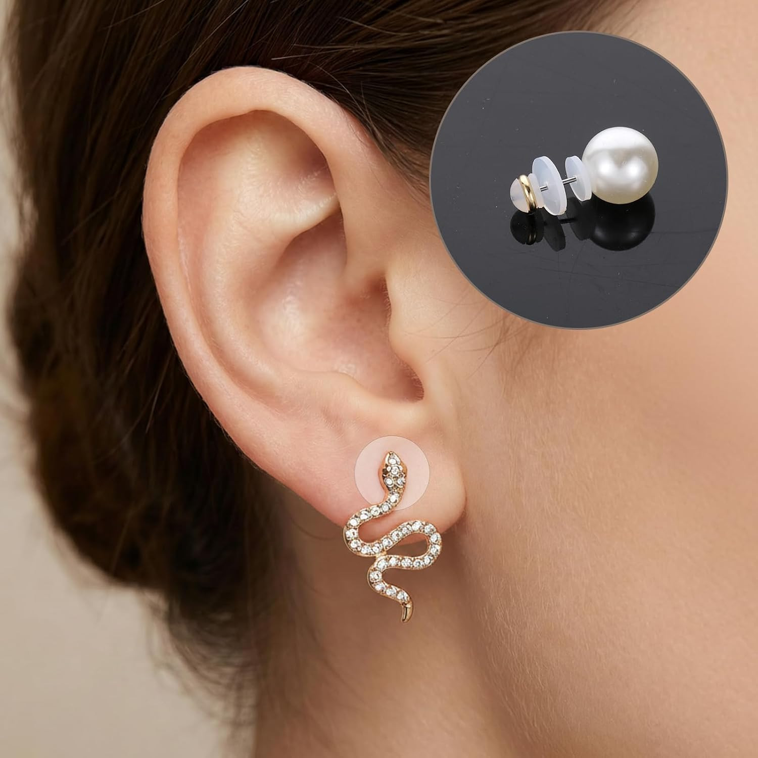 200 Pcs Clear Piercing Disc, for Piercing Bump 3/5/ 7/9 mm Clear Silicone Earrin