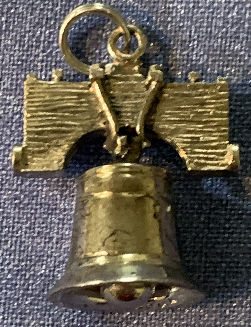 Liberty Bell 3 Dimensional Sterling Pendent, ACI