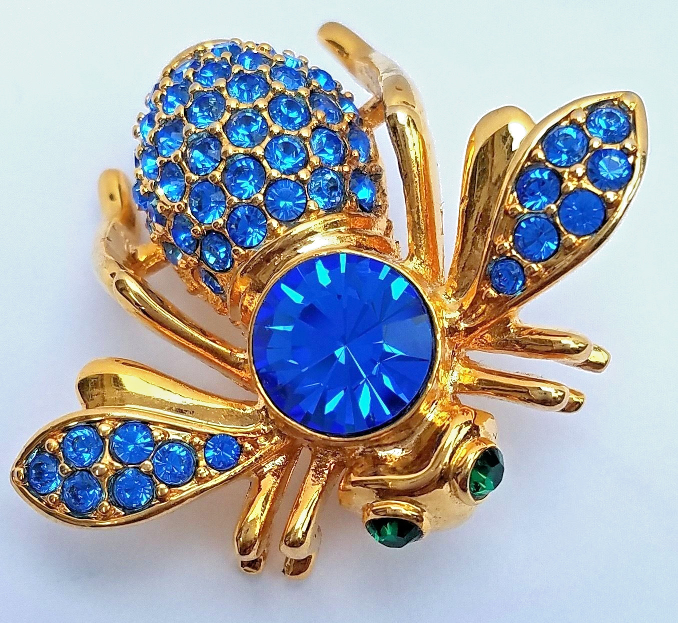 Joan Rivers Swarovski Crystal September Birthstone Bee Pin Brooch