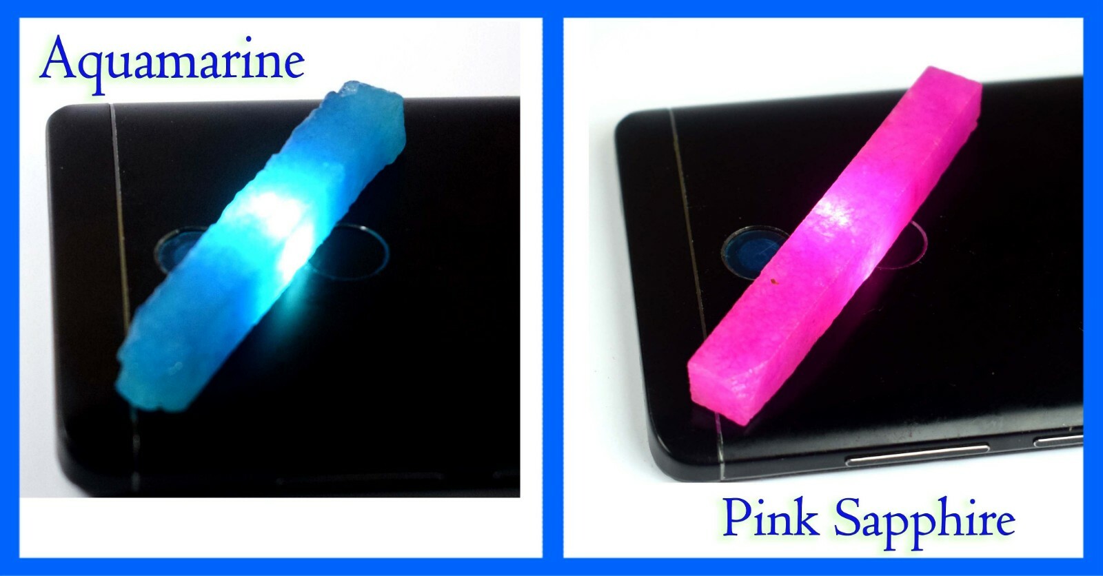 120 Ct Pink Sapphire & Aquamarine Natural Gemstone Slice Rough Pair SQ144