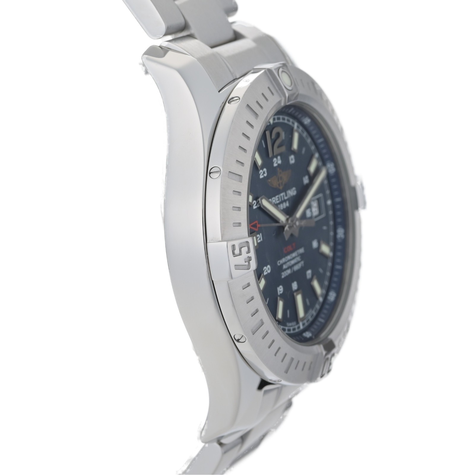 Breitling Colt 44 Date Automatic A17388 Blue Dial Steel Men’s Watch