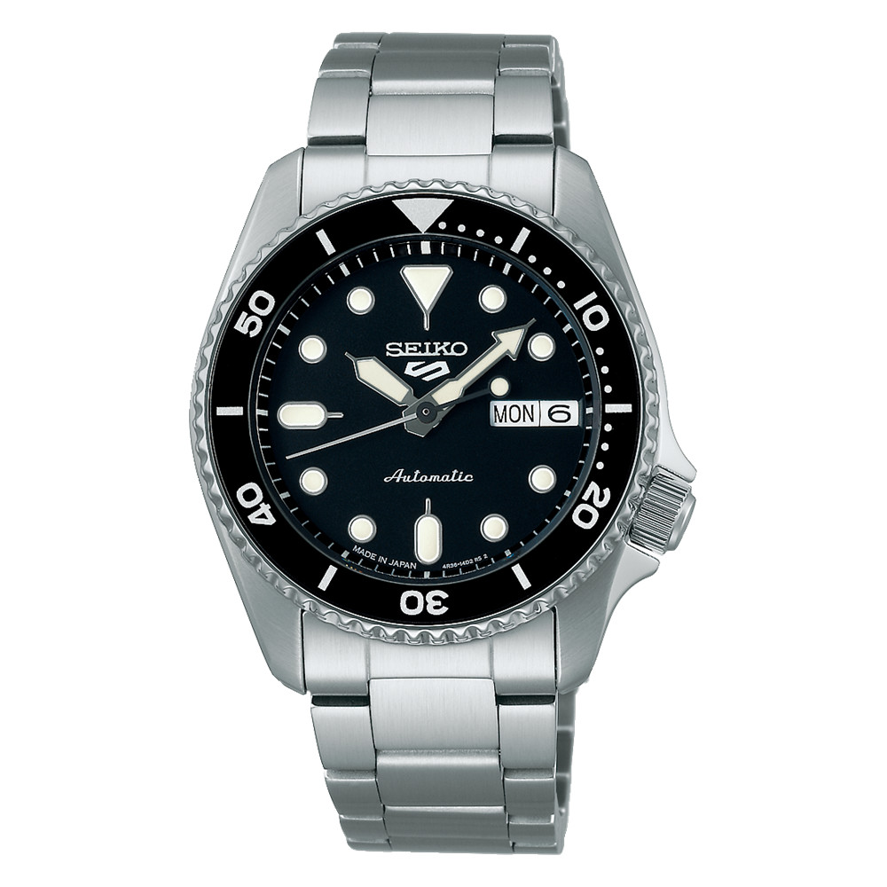 Seiko SBSA225 5SPORTS SKX Sports Style Mechanical Automatic Analog Watch Black